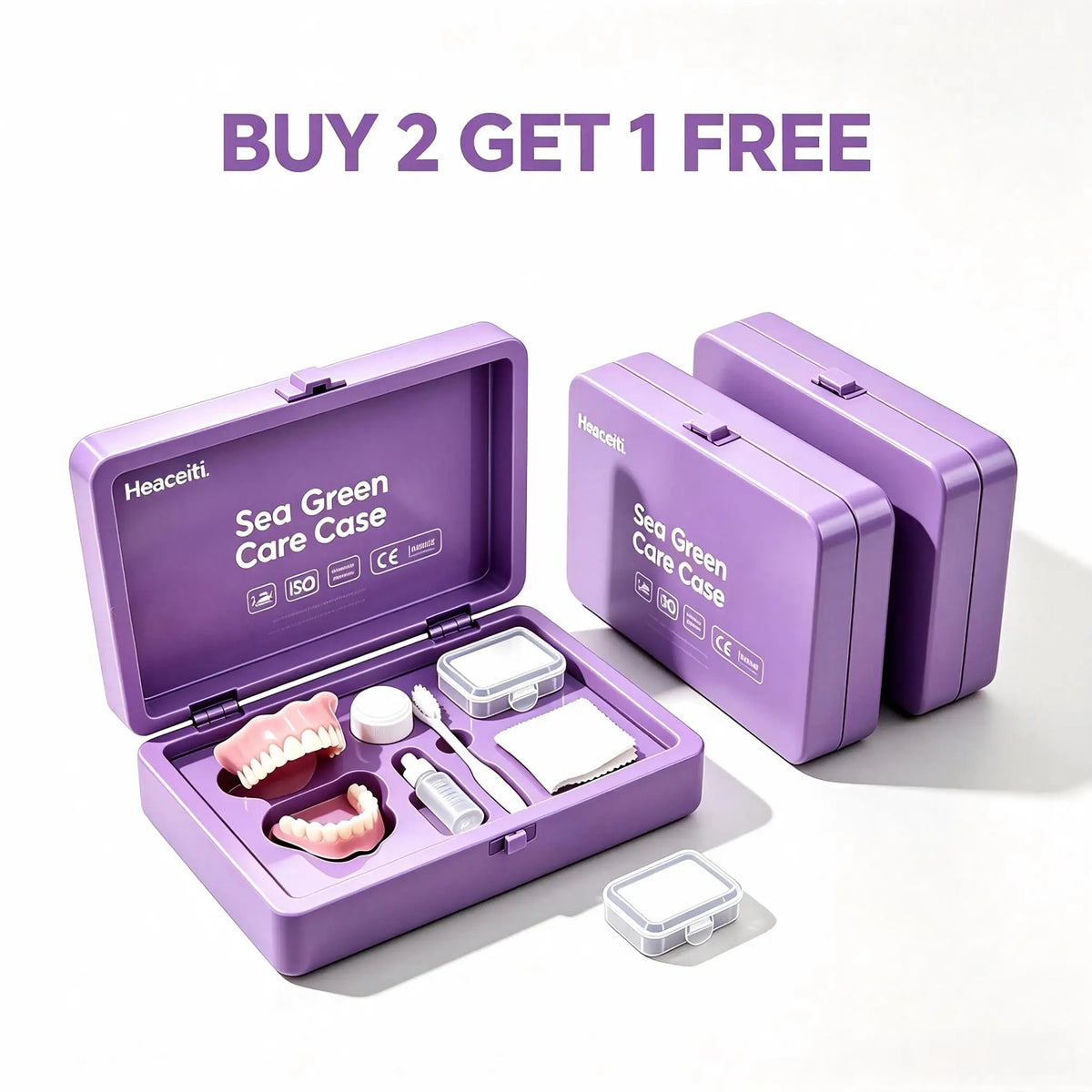 Natural Cosmetic Denture Kit and Fake Teeth Set for Daily Smile Comfort Fit