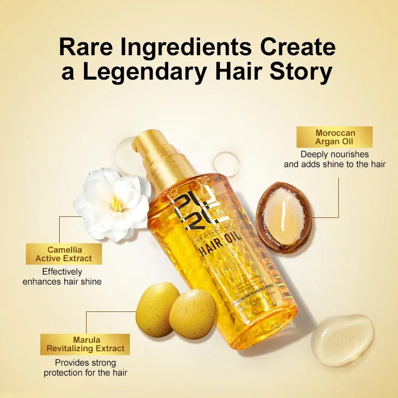 Morocco Hair Oil and Smoothing Serum for Dry Frizzy Hair Daily Repair Treatment - 6