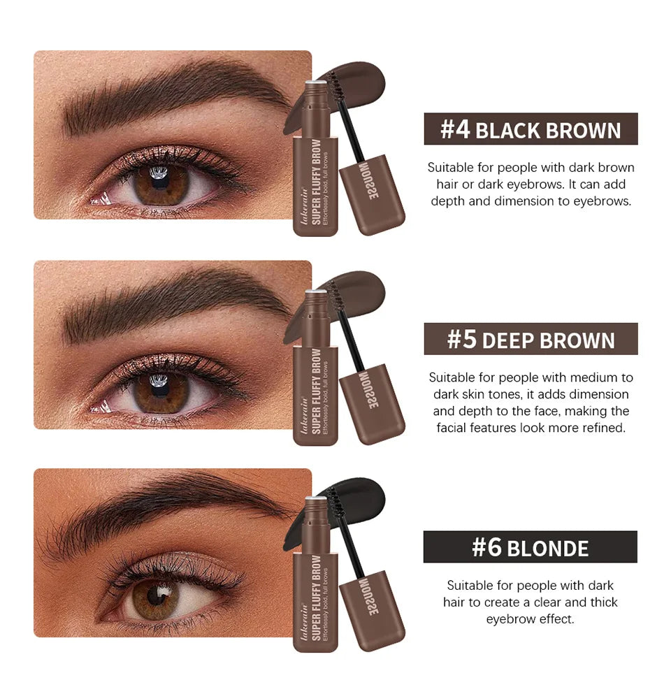 Eyebrow Mousse and Volumizing Brow Gel for Natural Full Brows Daily Makeup - 10