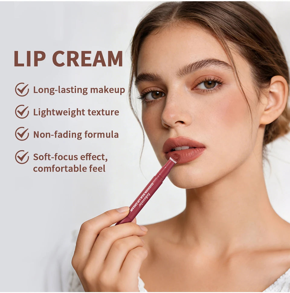 Cushion Silk Lip Cream and Matte Tint for Long Lasting Everyday Makeup Looks - 9