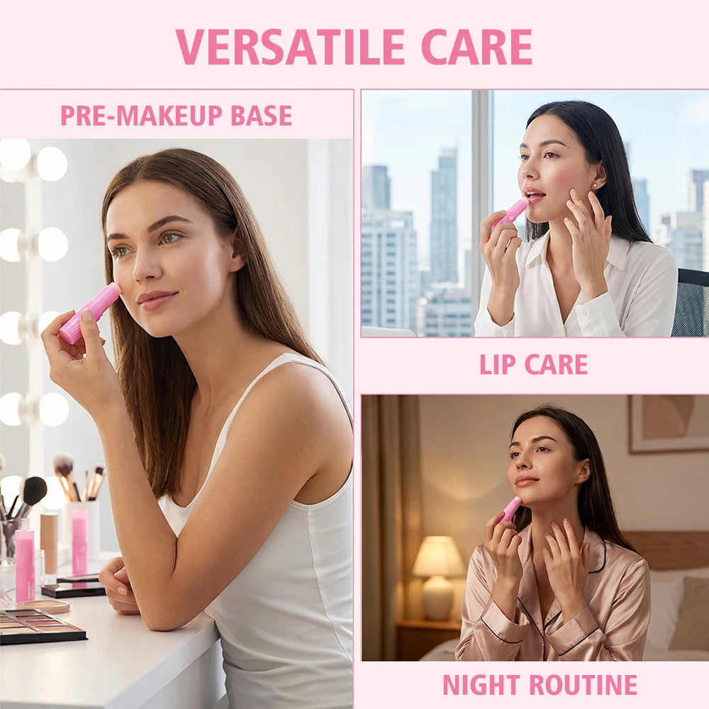 PDRN Pink Collagen Volume Multi Balm and Hydrating Face Stick for Skincare