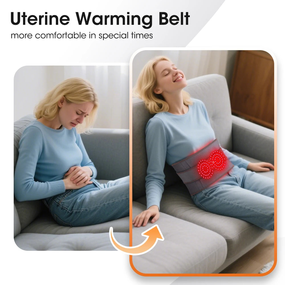 Heated Waist Massager and Vibration Back Support for Daily Relaxation and Comfort