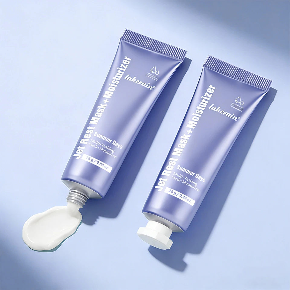 Jet Rest Face Mask and Daily Moisturizer for Dry Skin and Travel Skincare