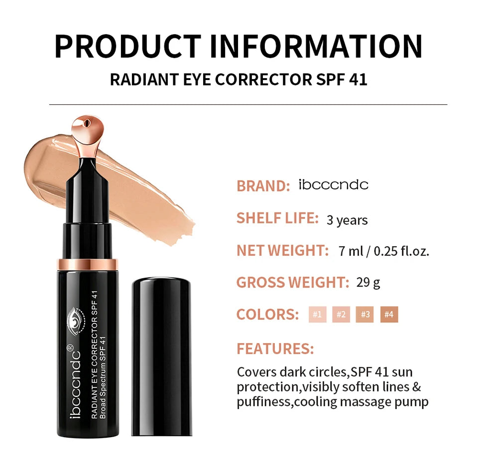 Eye Corrector Concealer and Under Eye Brightening Cream for Daily Dark Circles
