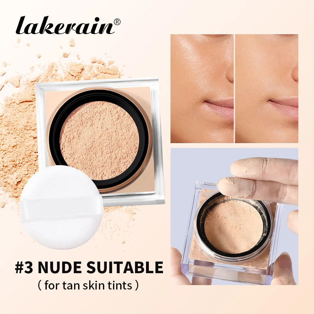 Loose Setting Powder and Finishing Makeup Translucent Powder for Flawless Skin