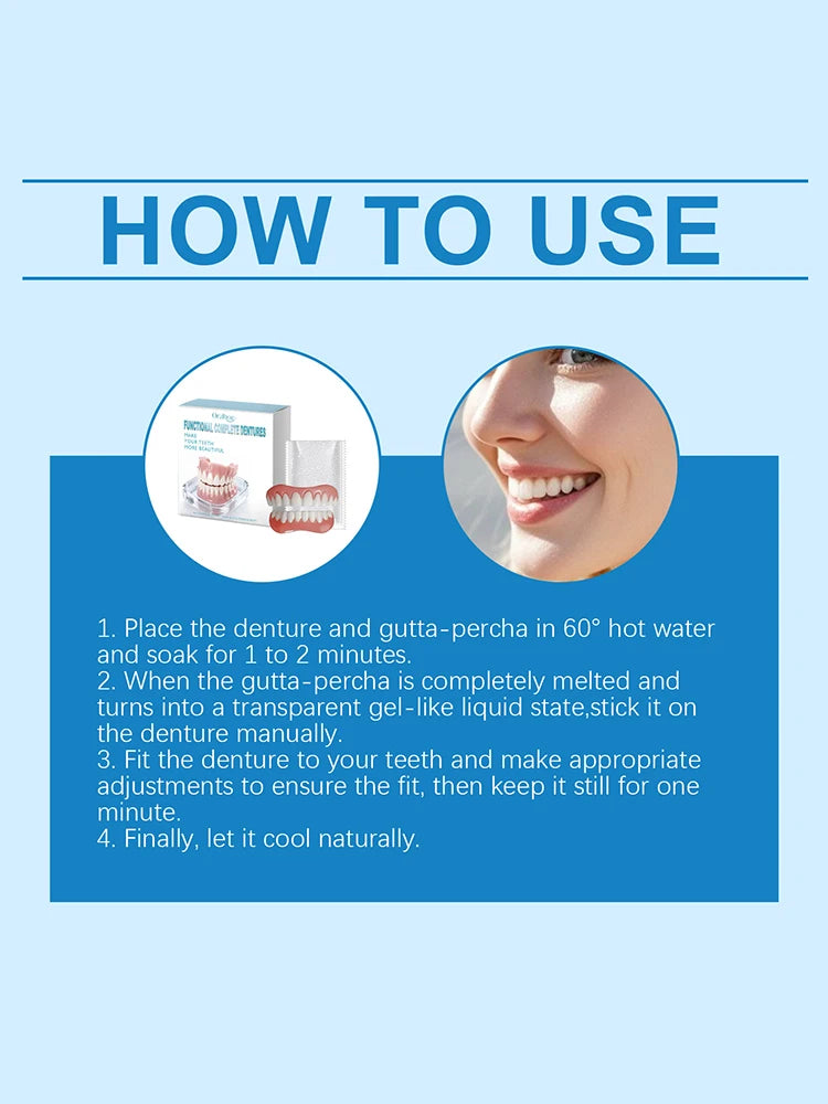 Fake Teeth Dentures and Instant Smile Veneers for Daily Confidence and Oral Care - 16