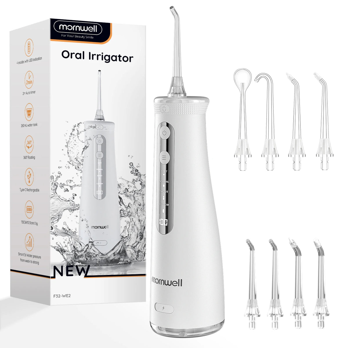 Electric Oral Irrigator and Water Flosser for Daily Dental Teeth Cleaning