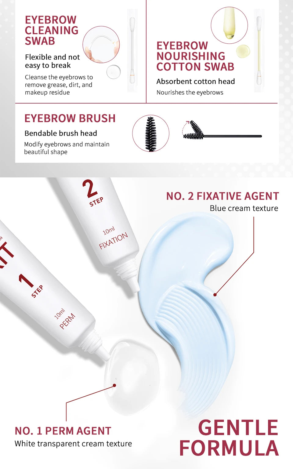 Brow Lamination Kit and Eyebrow Lifting Set for Professional Salon Style Brows - 12