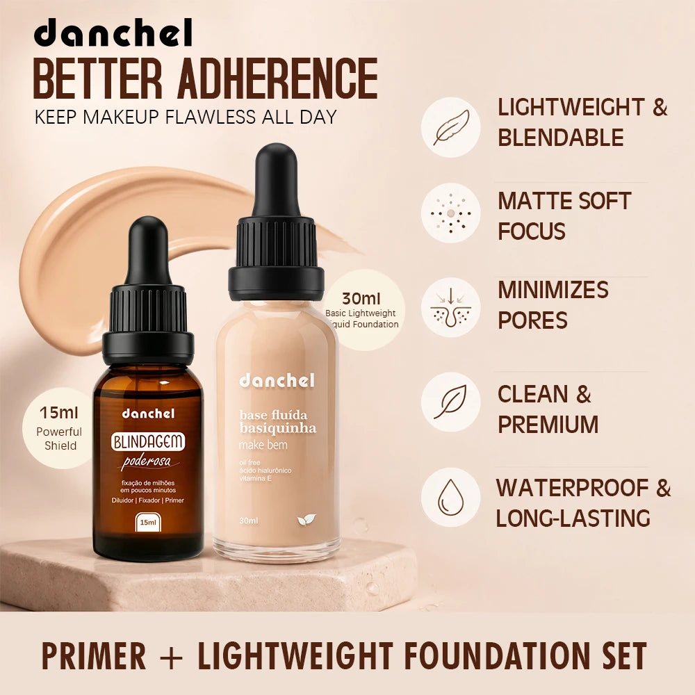 Face Makeup Set and Liquid Foundation Combo for Long Lasting Natural Daily Wear - 4