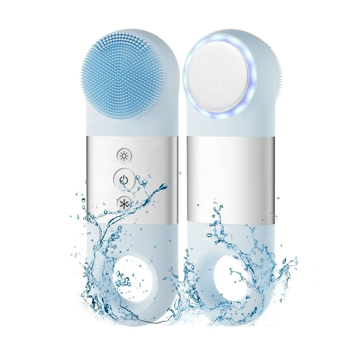 Facial Cleansing Brush and Silicone Face Scrubber for Deep Pore Cleaning and Skincare - 1