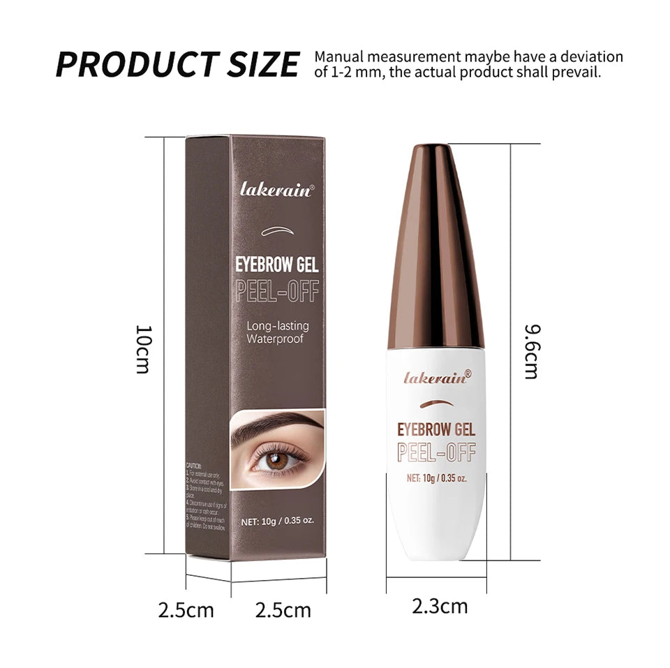Peel off Eyebrow Gel and Temporary Brow Tint for Long Lasting Defined Brows