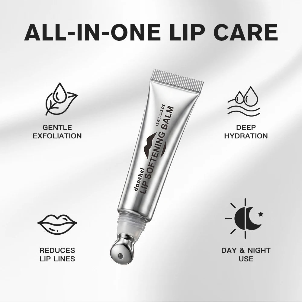 Lip Softening Balm and Hydrating Tinted Gloss for Smooth and Nourished Dry Lips