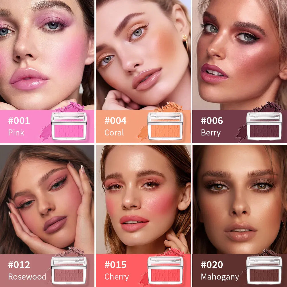 Embossed Blush Palette and Matte Face Powder for everyday makeup enhancement
