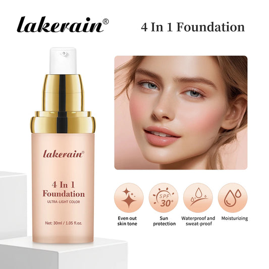 Color Changing Foundation and Face Makeup Base for Daily Natural Coverage