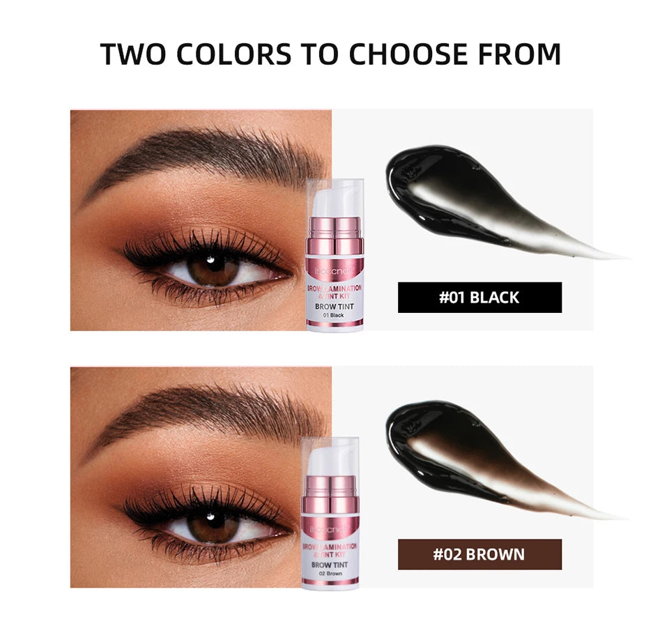 Brow Lamination and Eyebrow Tinting Kit for Professional Salon Results at Home - 10