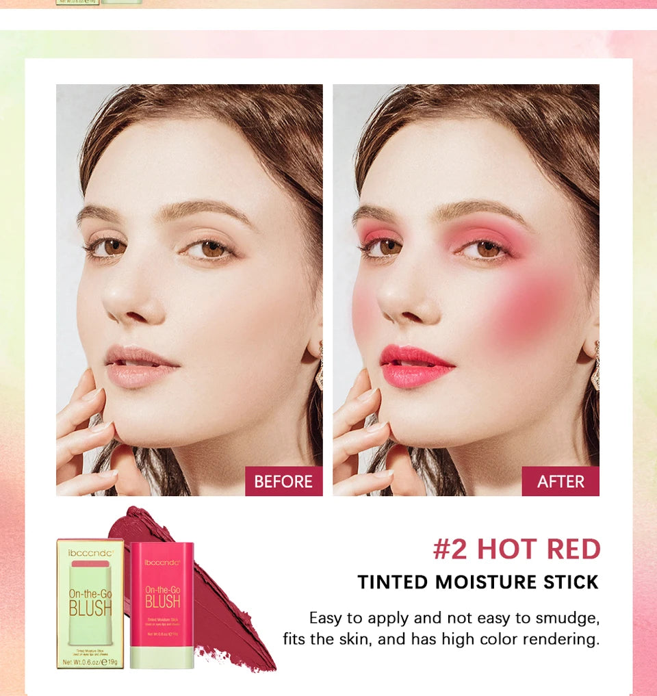 Tinted Moisture Stick and Cream Blush for Natural Daily Makeup Looks - 14
