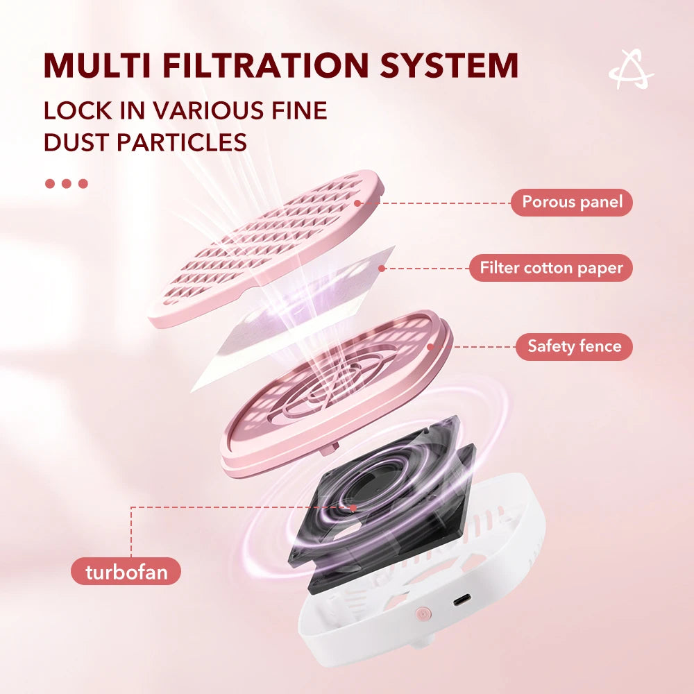 Nail Dust Collector and Manicure Suction Machine for Home Salon Nail Care