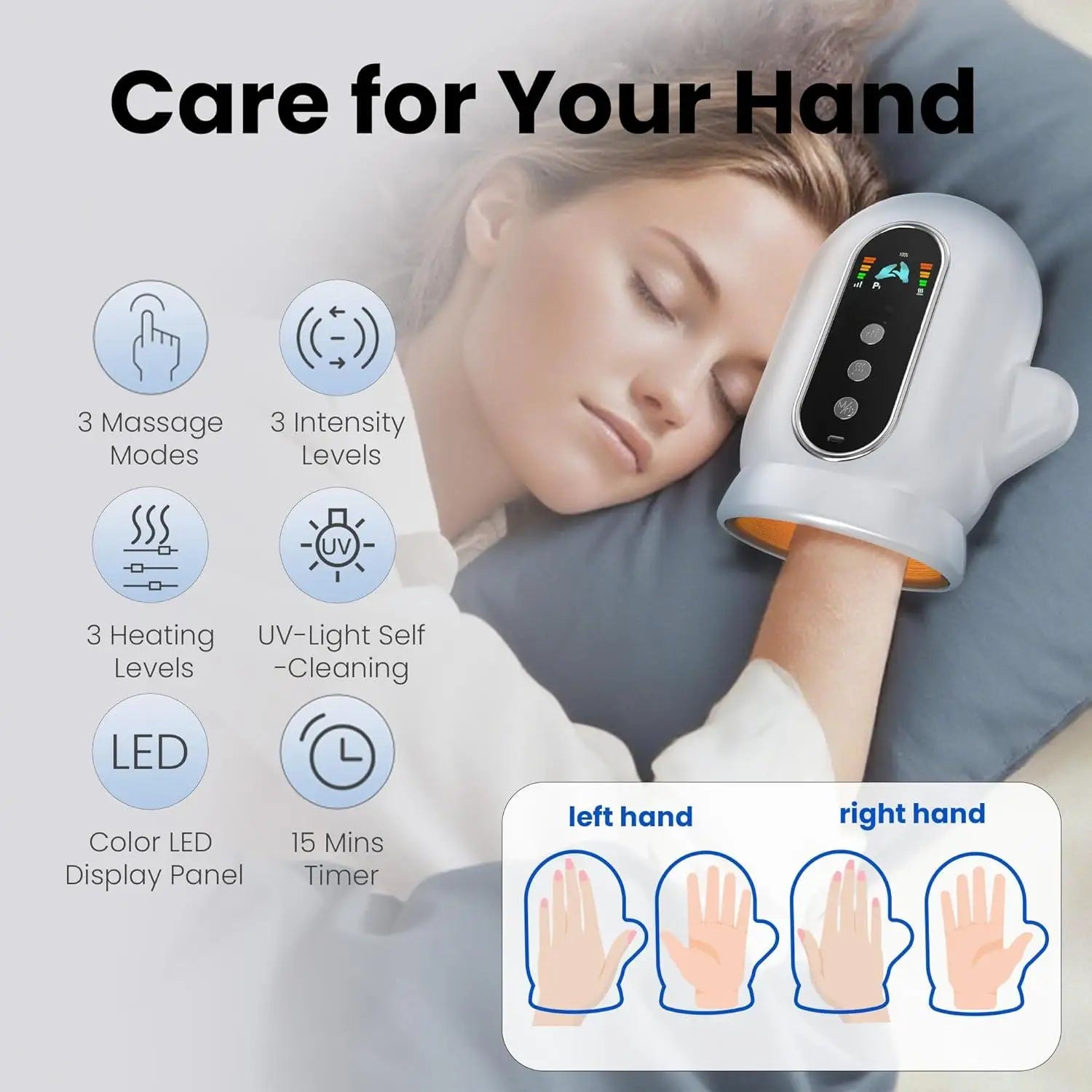 Hand Massager and Electric Palm Compression Machine for Pain Relief and Recovery - 2