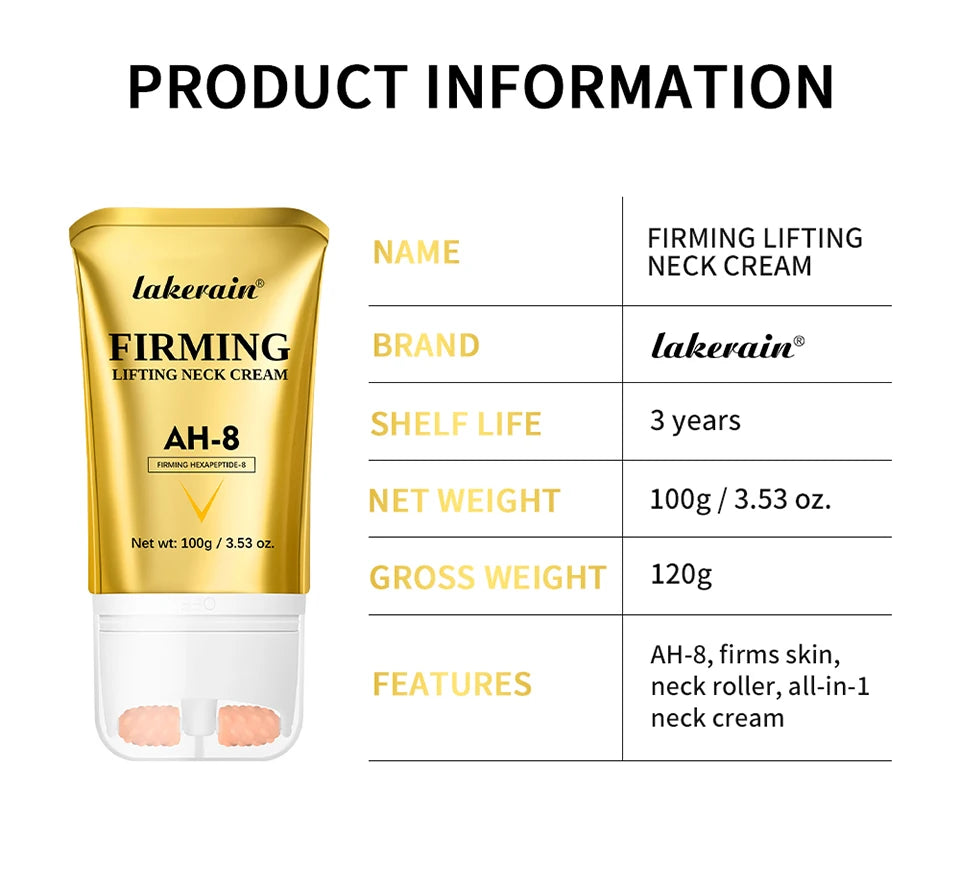 Firming Neck Cream and Lifting Skin Lotion for sagging neck and aging skin