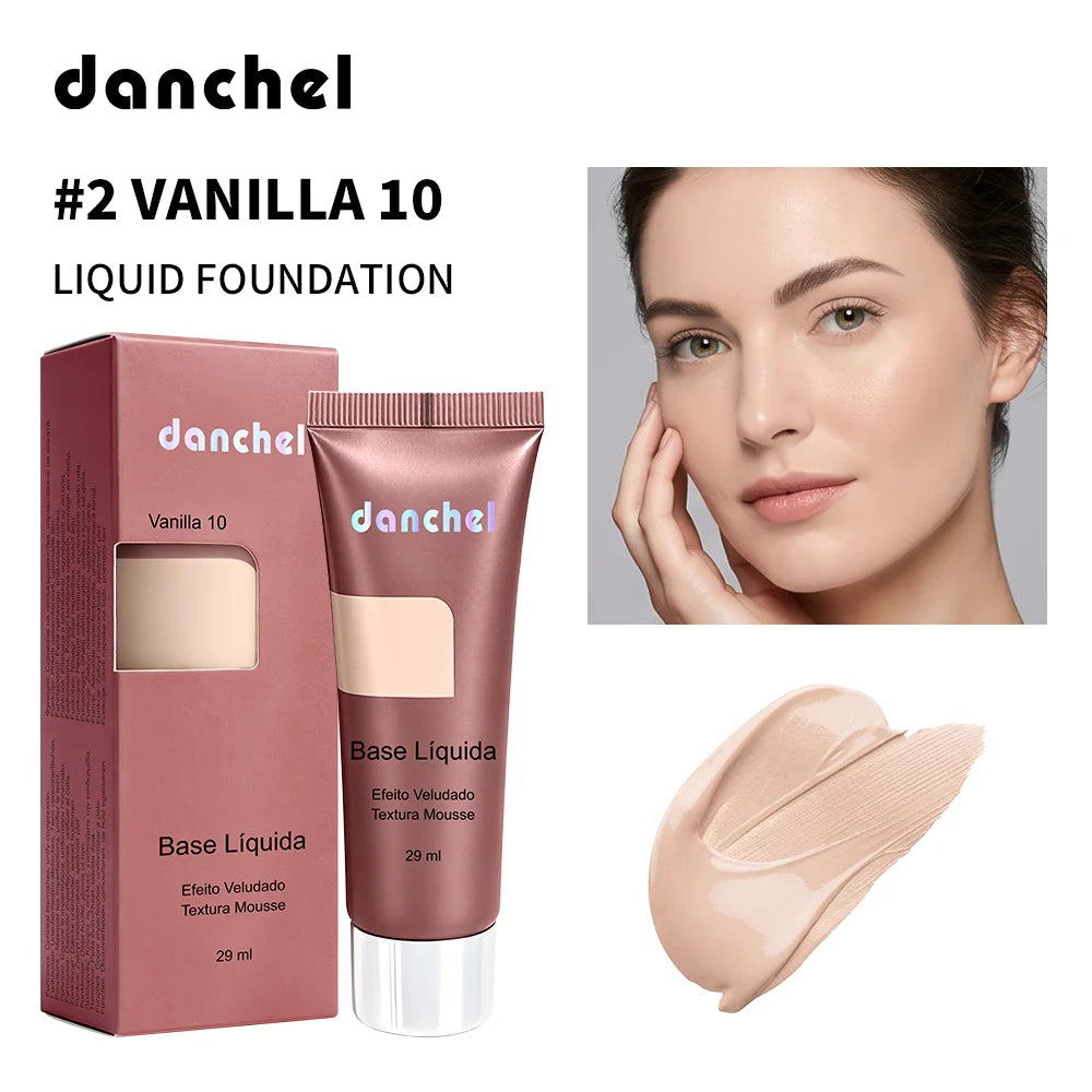 Liquid Foundation and Velvet Matte Makeup Base for Flawless Daily Face Coverage