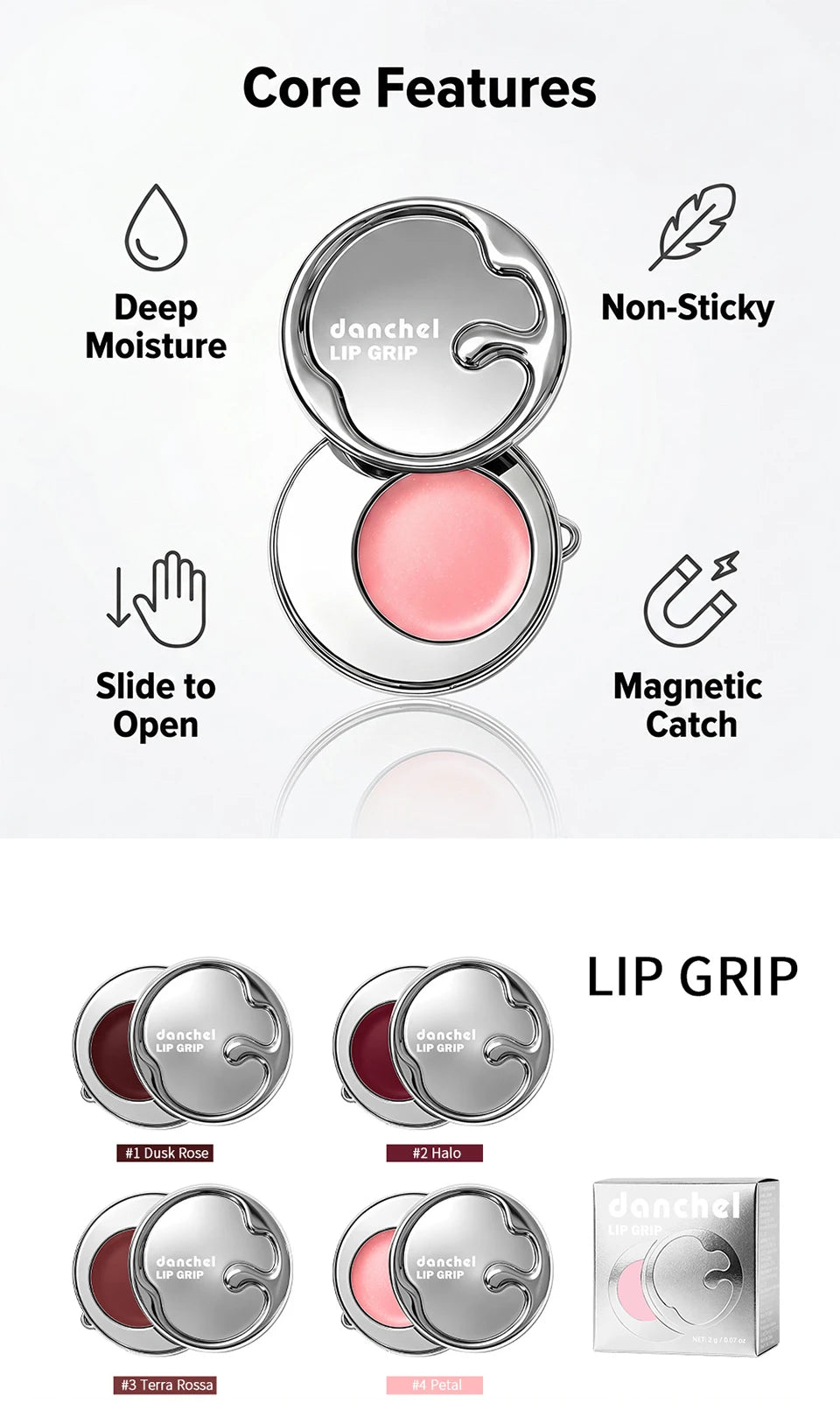 Lip Grip Moisturizing Cream and Natural Blush for Daily Makeup Routine