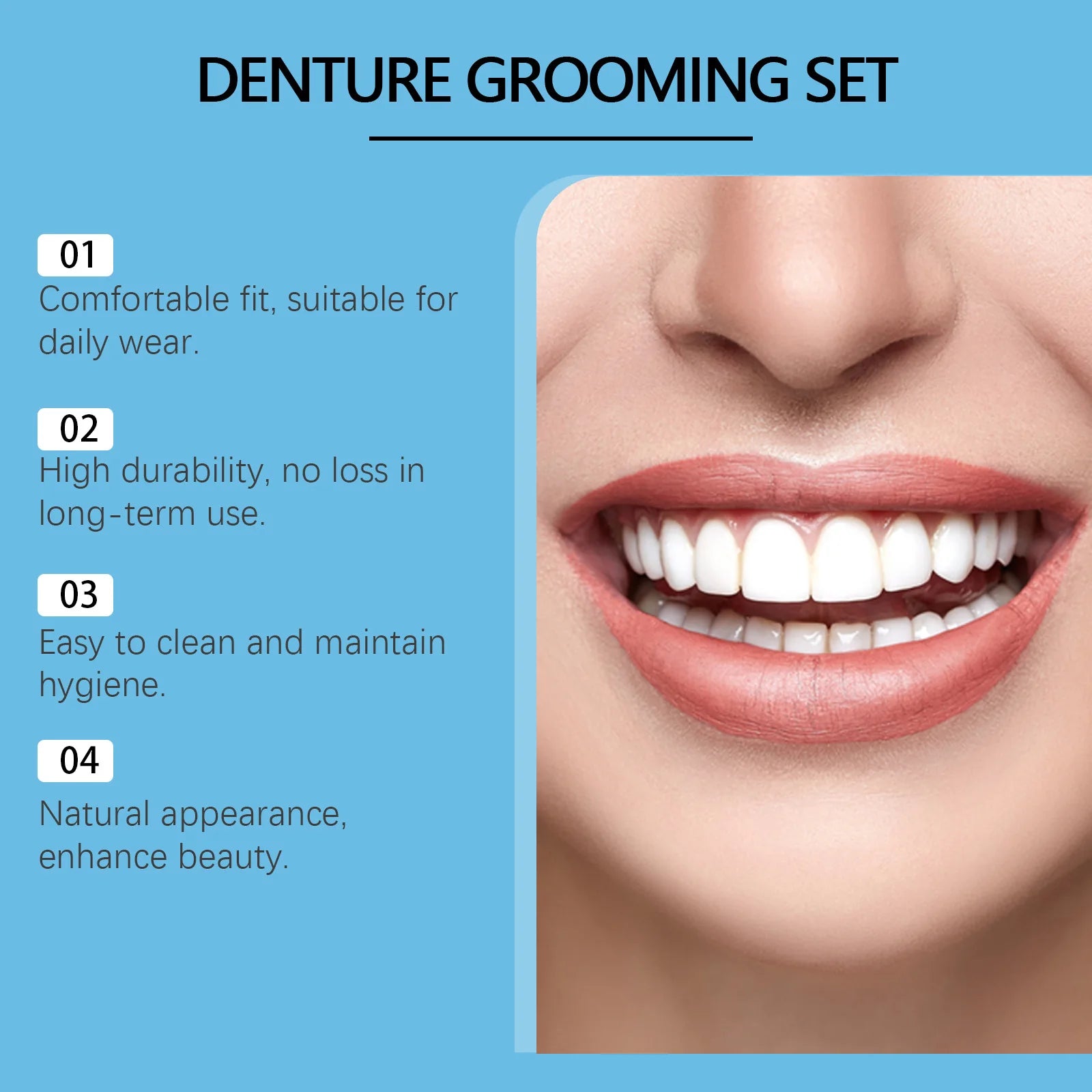 Silicone Denture Set and Temporary Veneers for Restoring Your Perfect Smile - 5