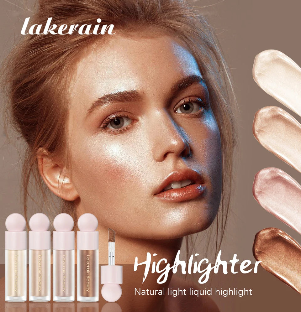 Liquid Highlighter and Shimmer Makeup Luminizer for Radiant Glow and Beauty