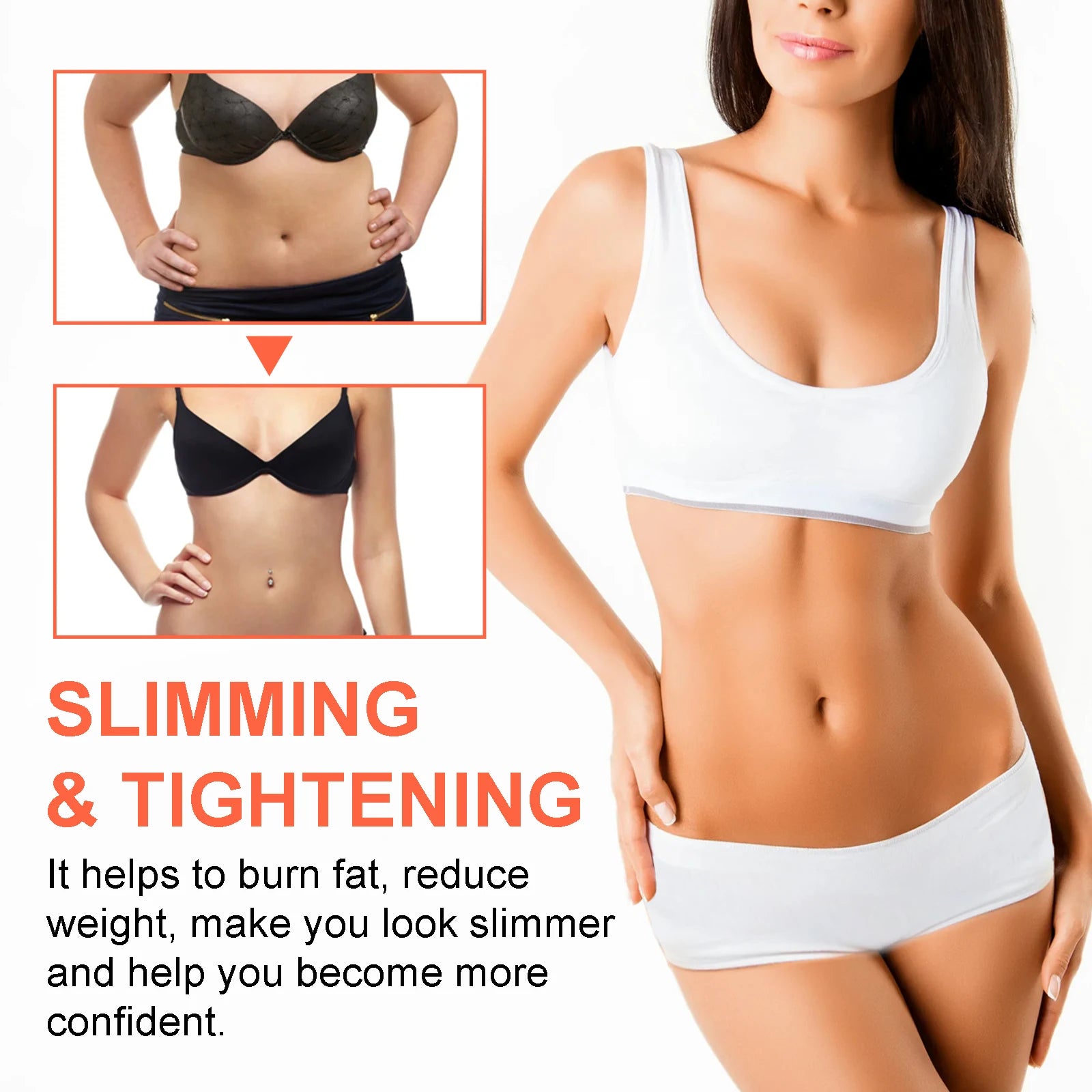 Hot Cream and Cellulite Massage Gel for Body Slimming and Skin Tightening - 10