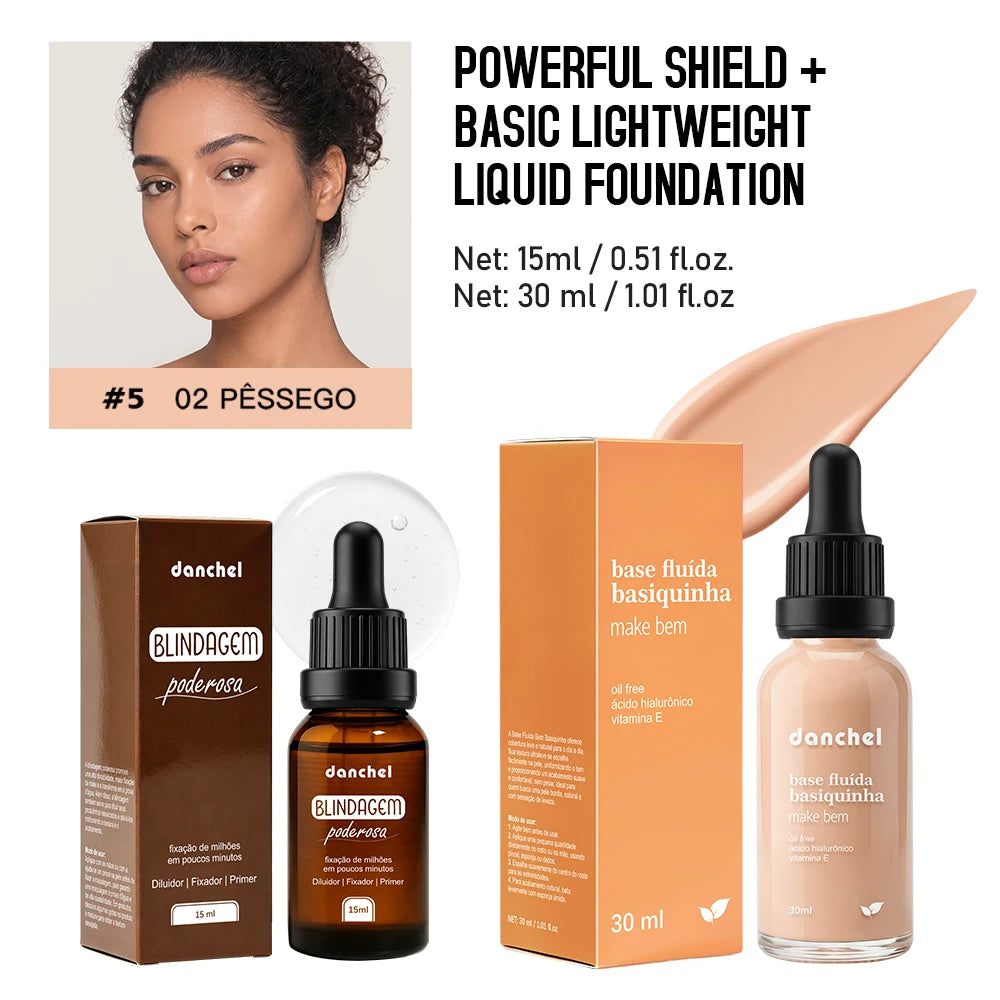 Face Makeup Set and Liquid Foundation Primer for flawless long lasting finish