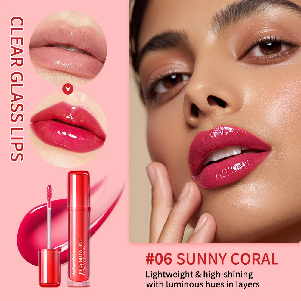 Mirror Lip Glow Tint and Juicy Lip Gloss for Long Lasting Hydration and Shine - 8
