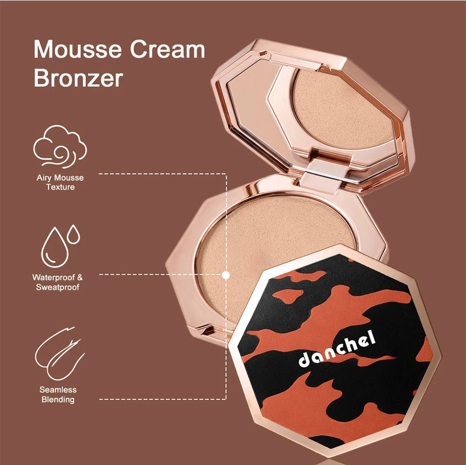 Cream Mousse Bronzer and Face Contour Makeup for Daily Sculpting and Tanning - 11