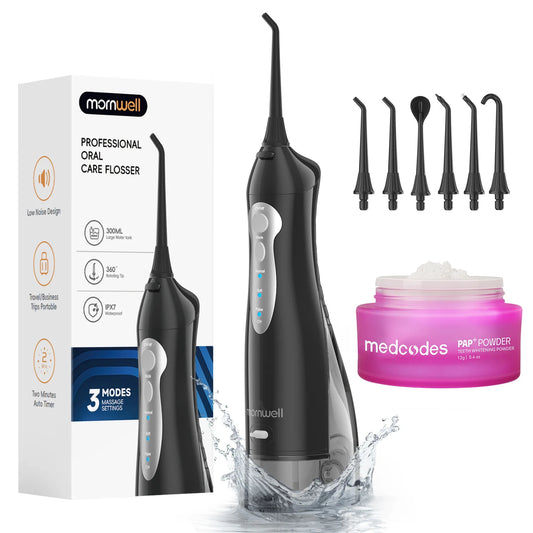 Cordless Water Flosser and Portable Oral Irrigator for Daily Dental Hygiene Routine