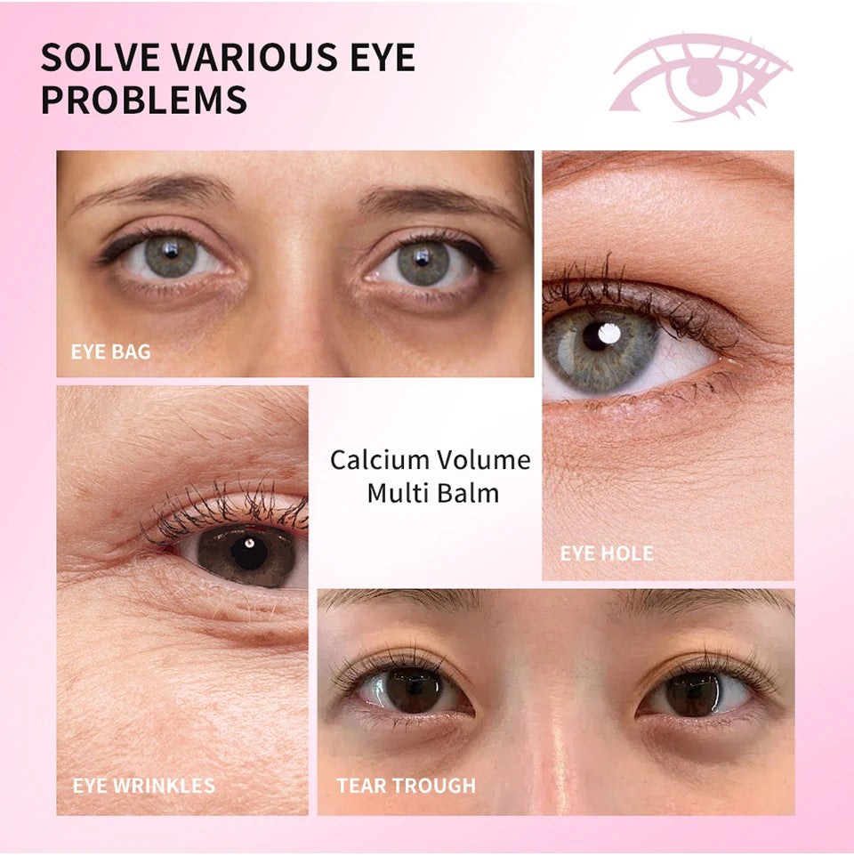 Calcium Volume Multi Balm and Eye Wrinkle Cream Stick for Daily Skin Care