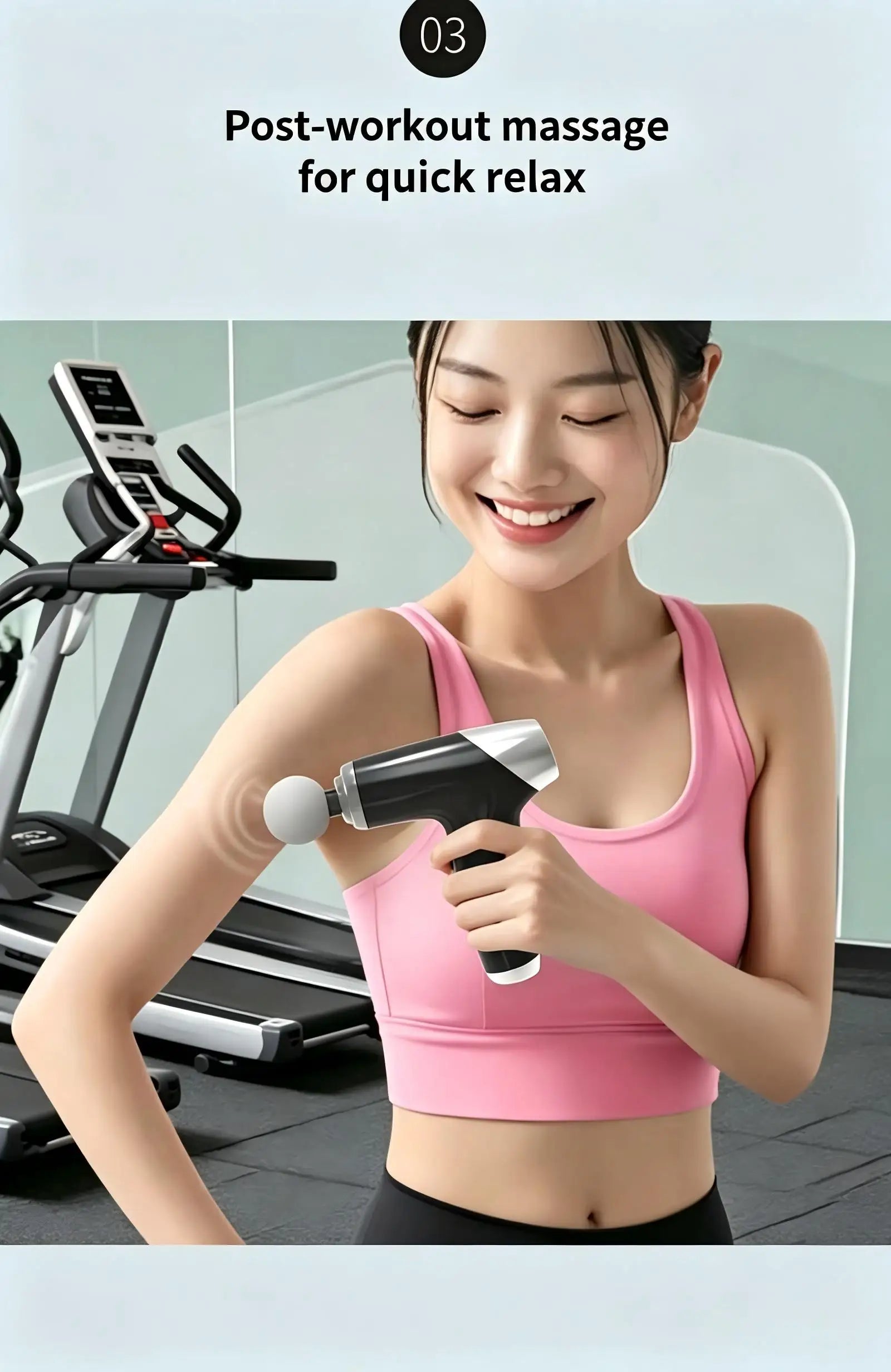 Mini Massage Gun and Percussion Muscle Massager for Post Workout Recovery Relief - 16