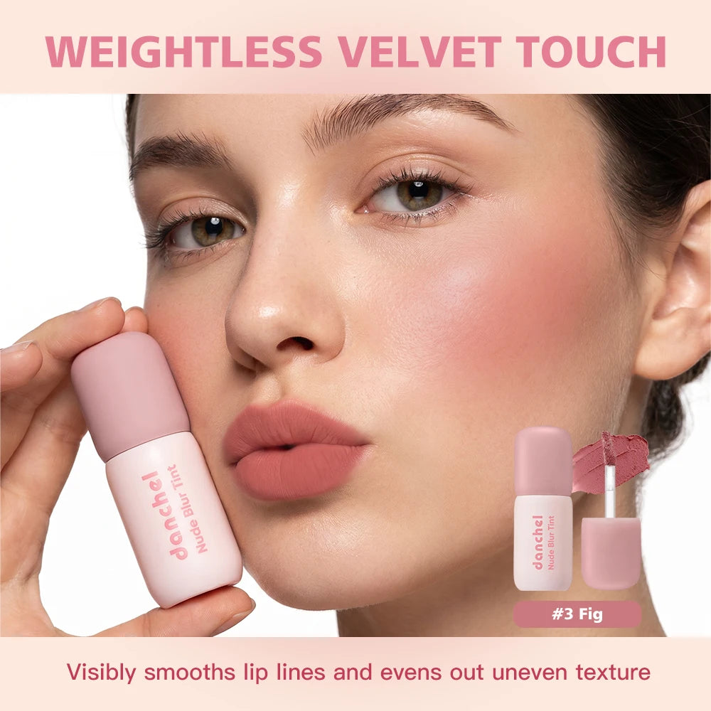 Nude Blurring Lip Tint and Velvet Cheek Blush for a natural everyday look - 9