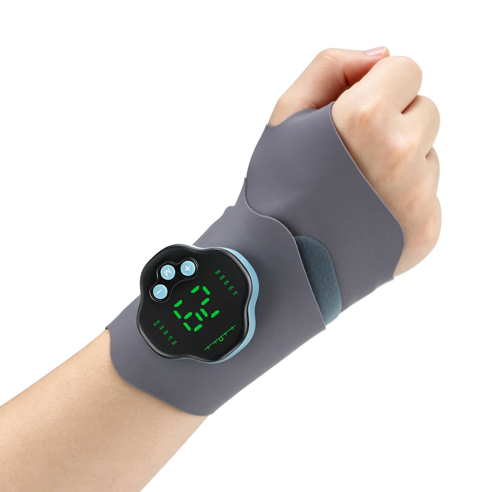 Electric Wrist Massager and EMS Support Brace for Muscle Relief and Daily Comfort