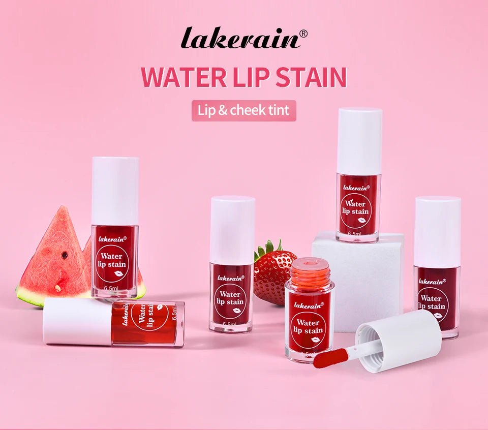 Water Lip Stain and Liquid Blush for Natural Daily Makeup and Hydrated Look