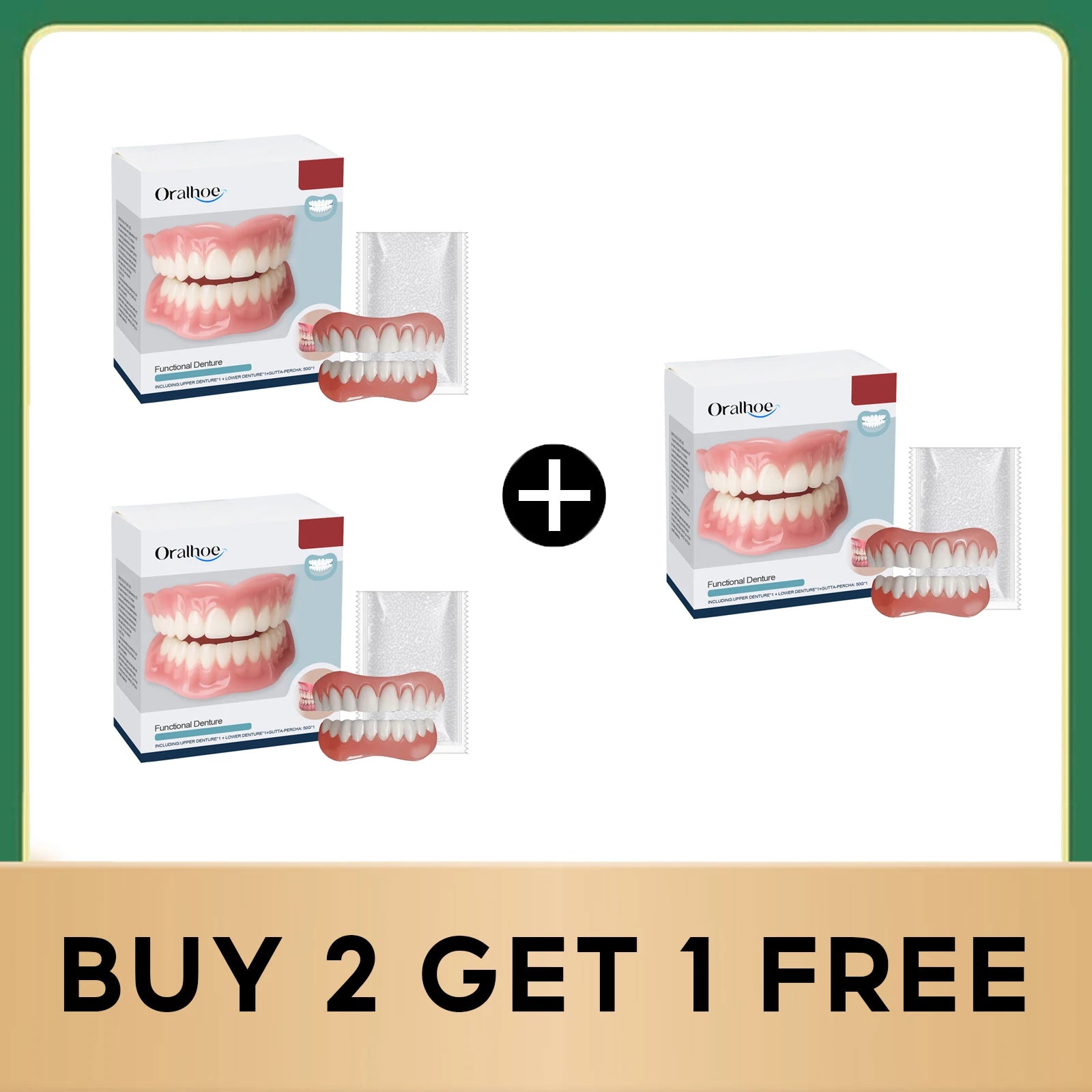 Soft Silicone Denture Kit and Fake Teeth Set for Natural Smile and Tooth Restoration - 23
