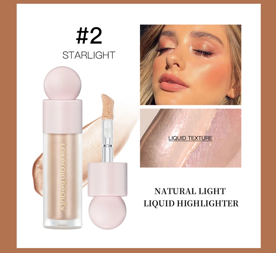 Liquid Highlighter and Shimmer Makeup Luminizer for Radiant Glow and Beauty - 9