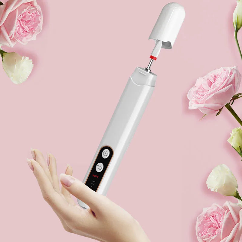 Electric Nail Drill and Manicure File Set for Salon Quality Home Nail Care - 7