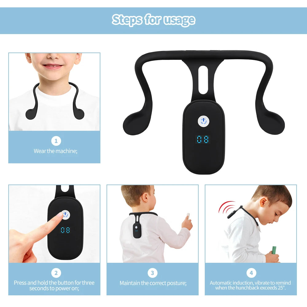 Posture Corrector and Back Alignment Brace for Office Workers and Students Daily Use