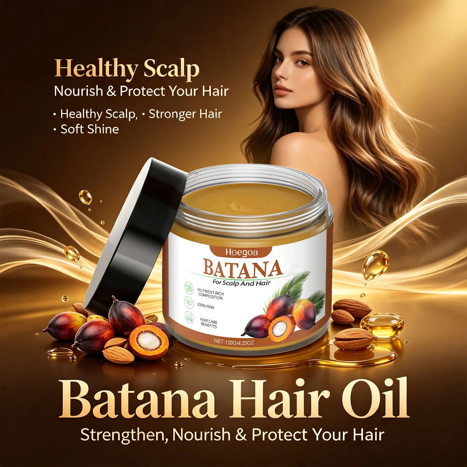 Batana Hair Mask and Deep Conditioning Treatment for Dry Damaged Hair Repair - 5