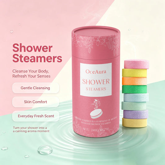 Aromatherapy Shower Tablets and Essential Oil Steamers for Daily Stress Relief