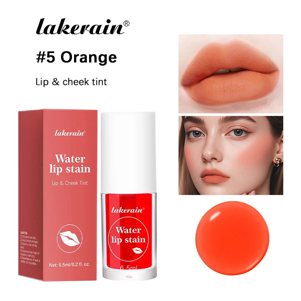 Water Lip Stain and Liquid Blush for a Natural Waterproof Matte Daily Makeup