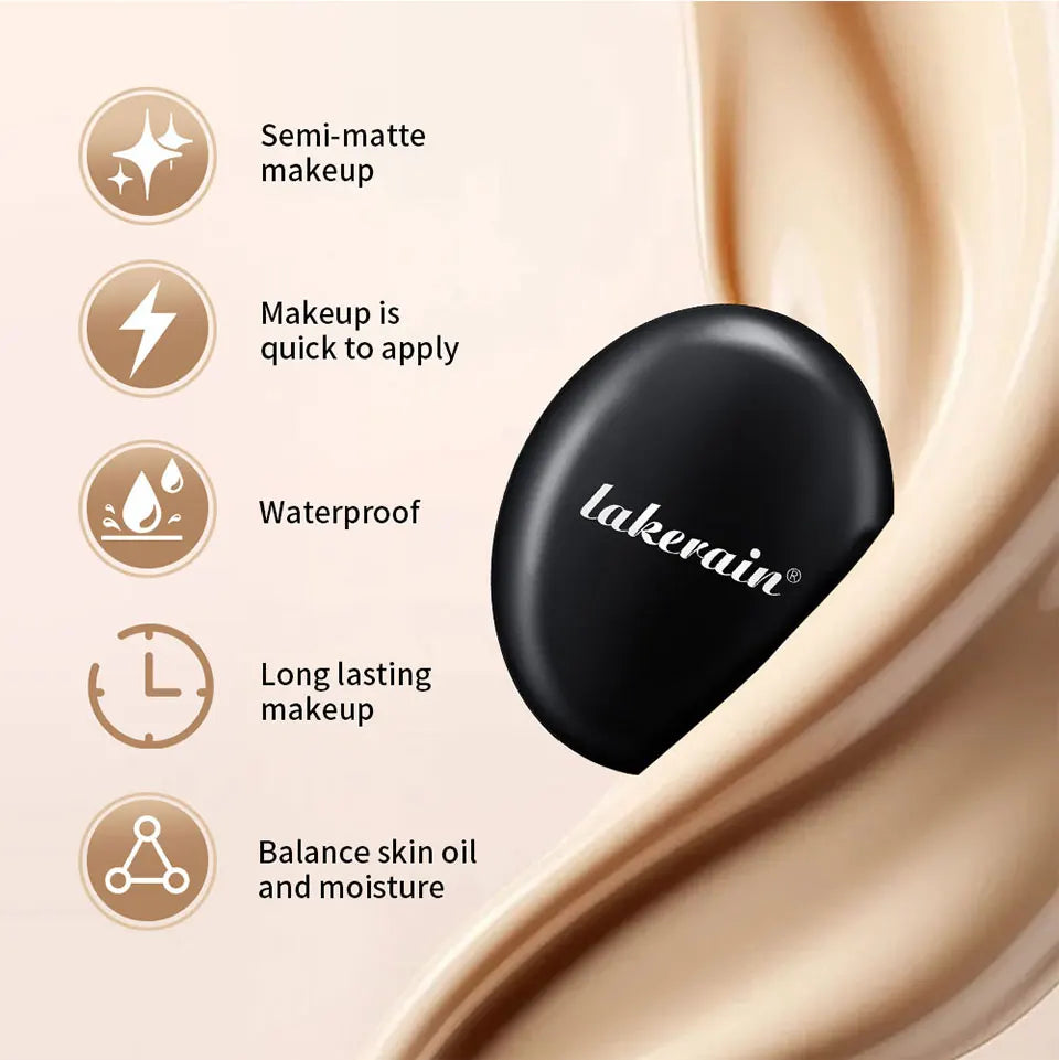 Semi Matte CC Cream Cushion and Long Lasting Foundation for Flawless Face Makeup