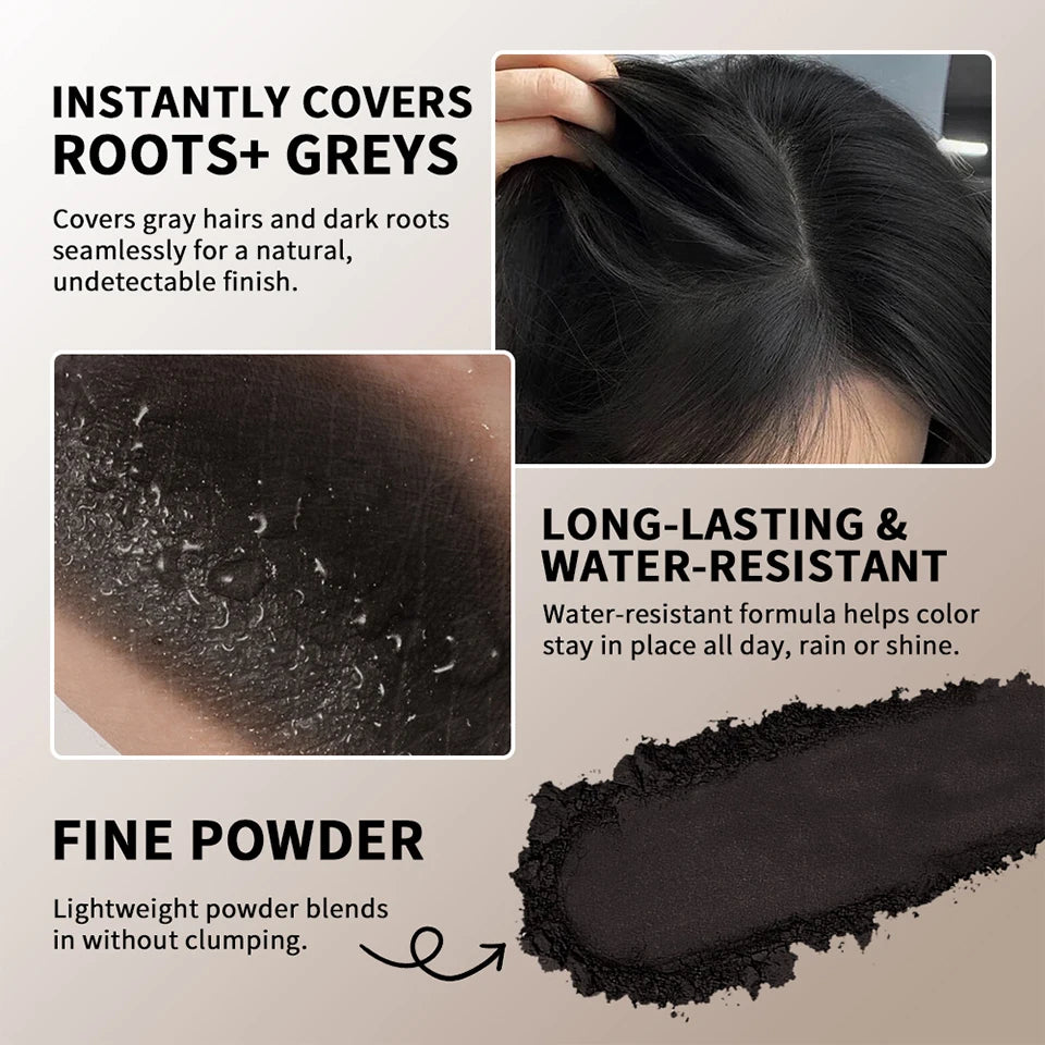 Hairline Shadow Powder and Root Cover Up for Instant Gray Hair Concealing Results