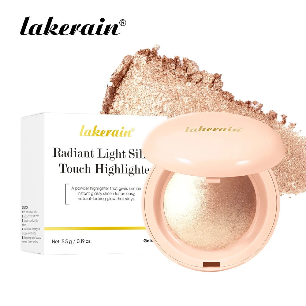 Baked Face Highlighter and Illuminator Powder for a Natural Radiant Glow - 19