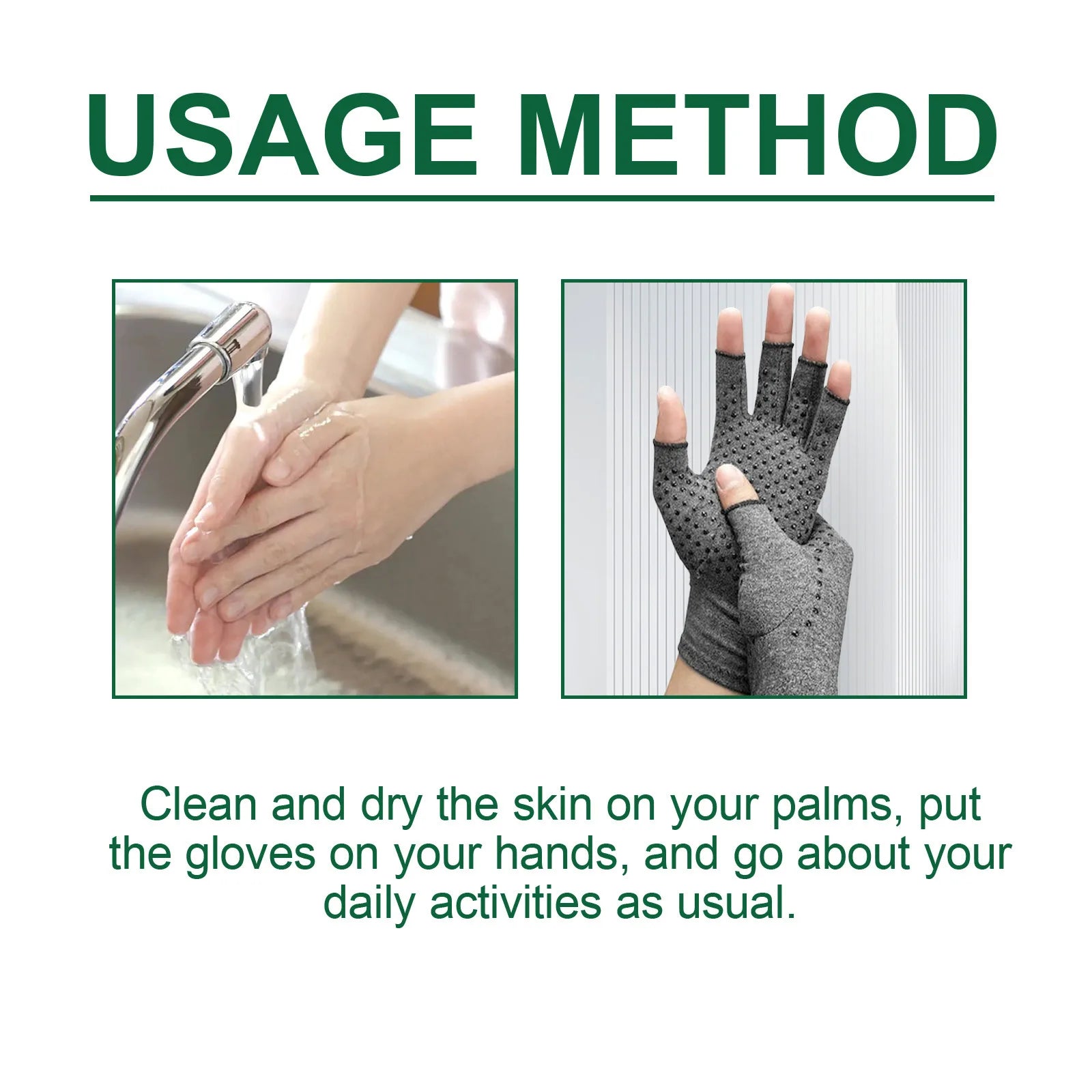 Magnetic Arthritis Gloves and Compression Hand Support for Daily Pain Relief - 9