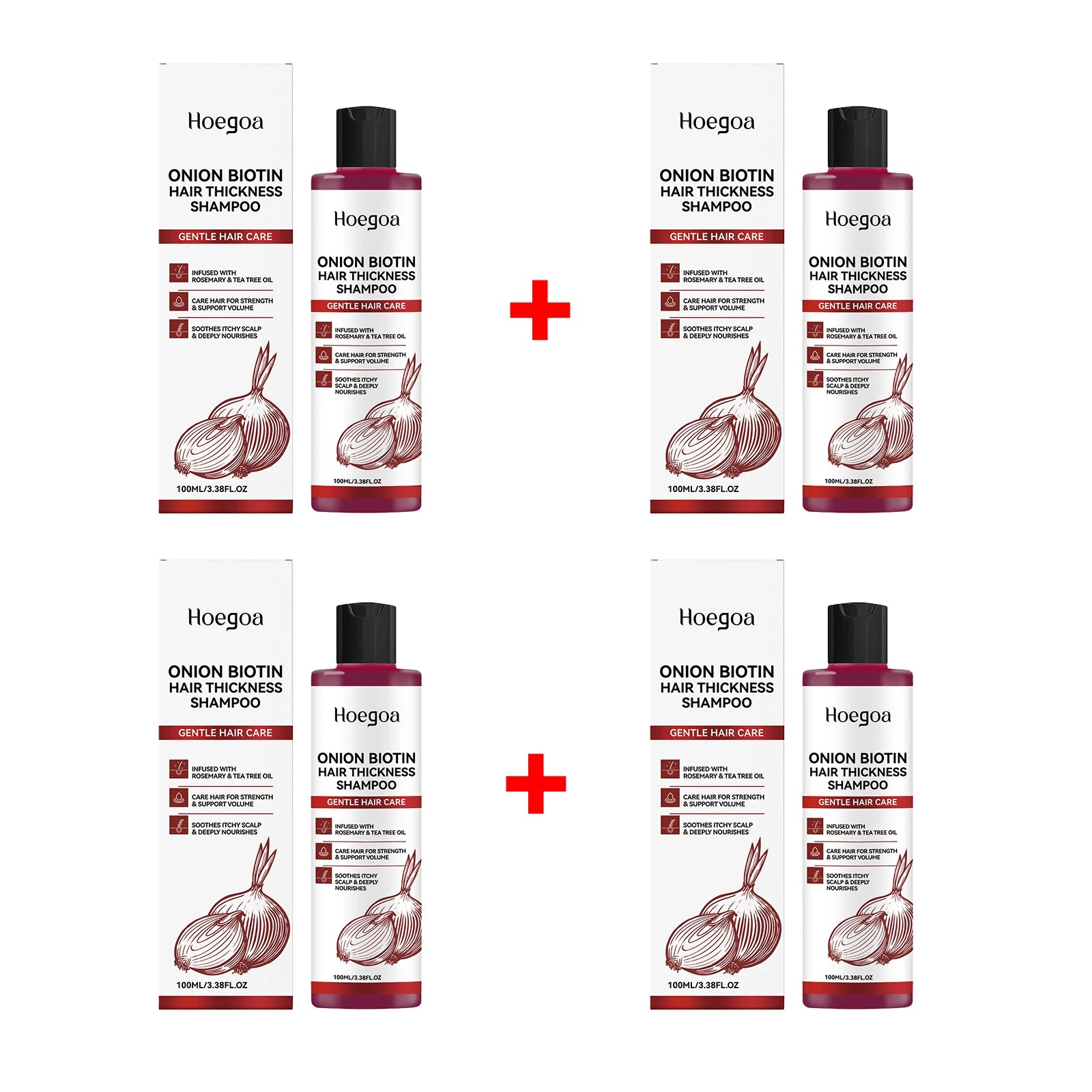 Onion Biotin Shampoo and Hair Growth Cleanser for Thicker Looking Voluminous Hair - 19
