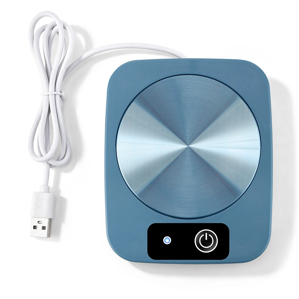 Electric Mug Warmer and Beverage Heating Coaster for Home and Office Use